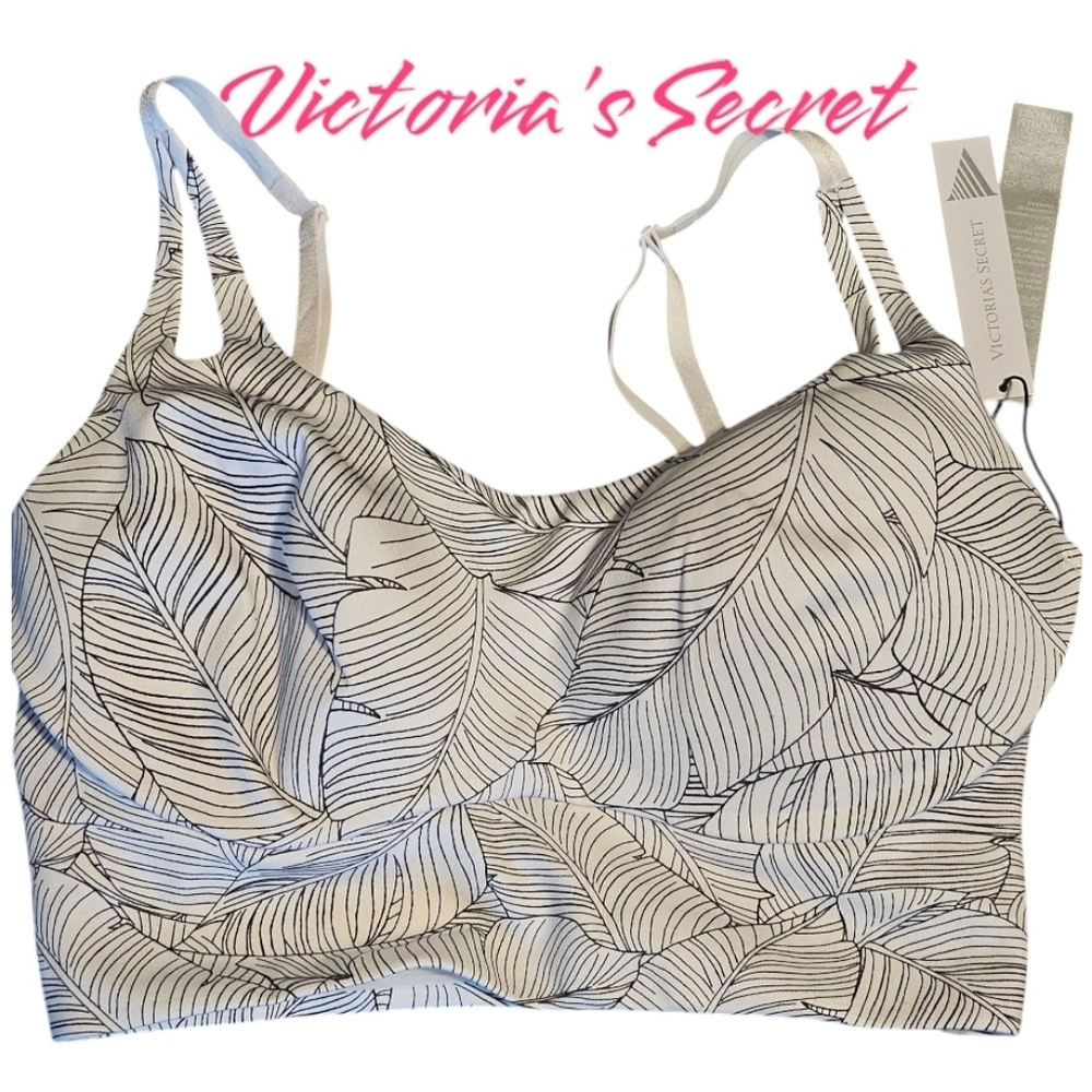 Victoria's Secret White Leaf Print Bralette
